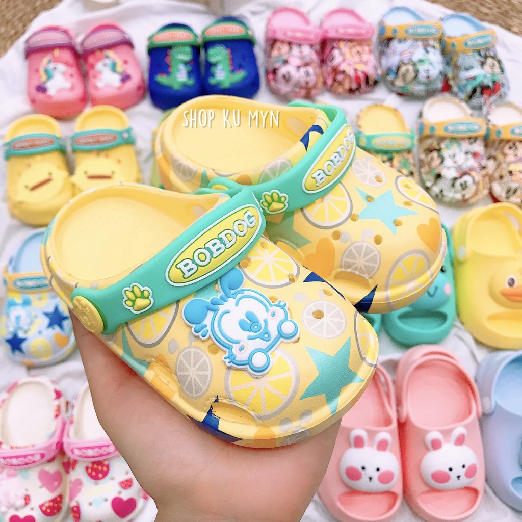 Dép cho bé Bobdog, sục cross cho bé trai bé gái siêu nhẹ chống trơn trượt chính hãng BD02
