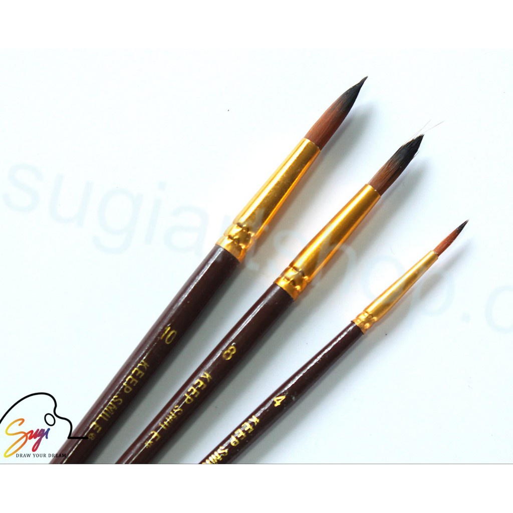 Bộ cọ 3 cây đầu tròn