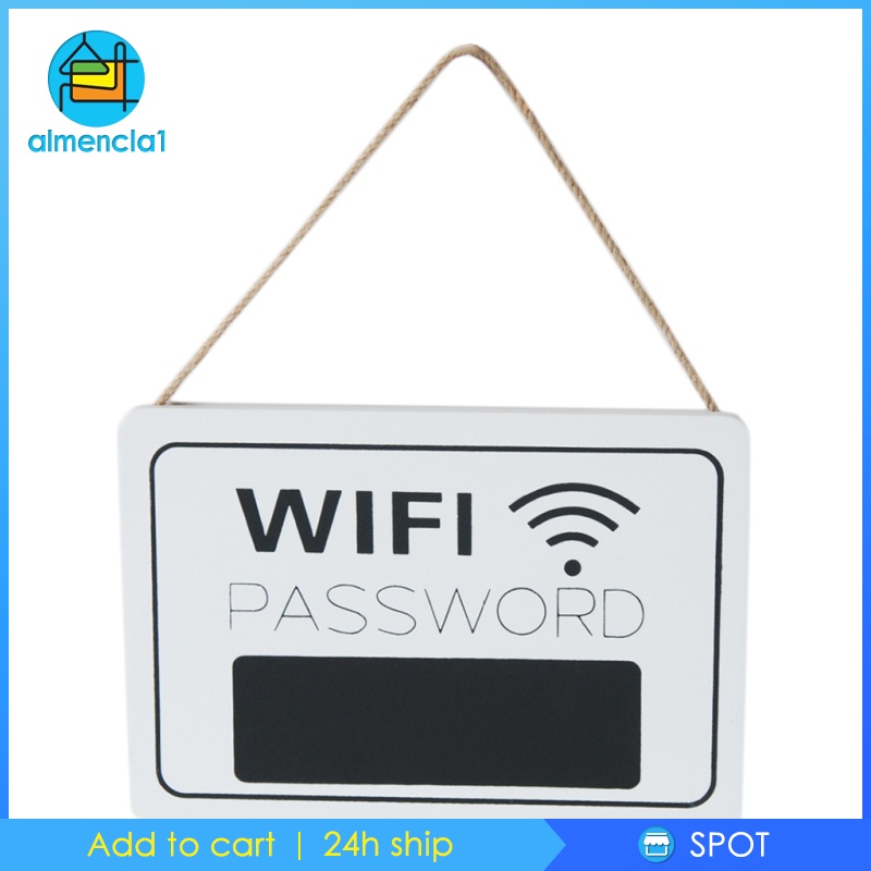 Bảng Đen Trắng Treo Cửa Có Mật Khẩu Wifi Almencla1