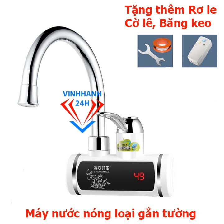 Máy nước nóng lạnh lắp đặt tại vòi mini loại thường không vòi sen
