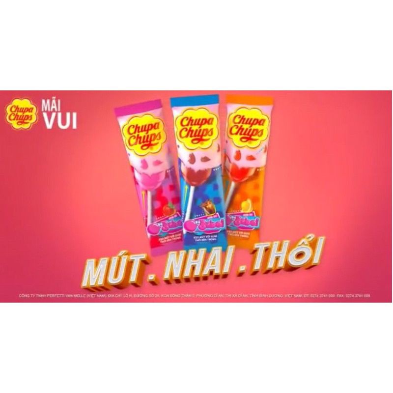 Kẹo Mút Gum Thổi Chupa Chups