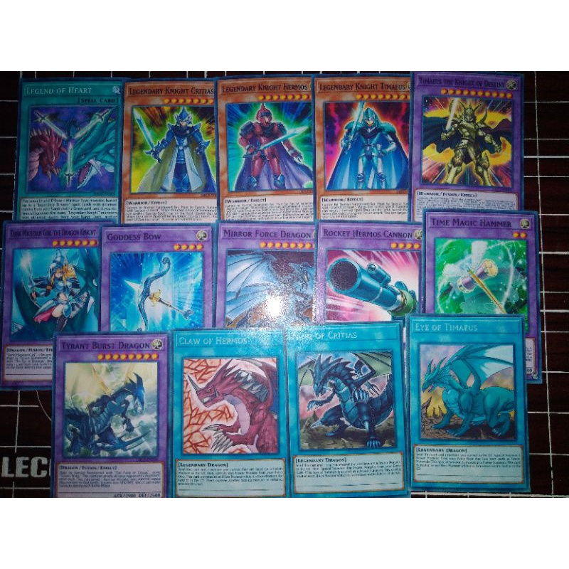Thẻ bài Yugioh bộ bài rồng thần vô danh