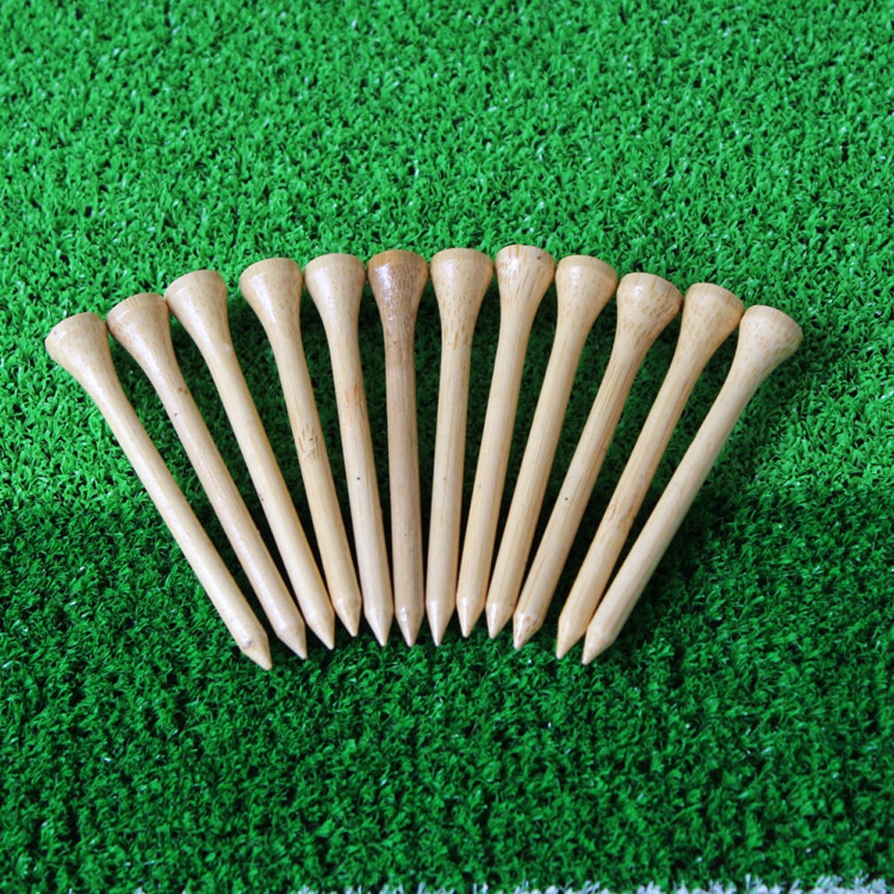Set 100 tee golf bằng gỗ tre 83mm 70mm 4 kích thước