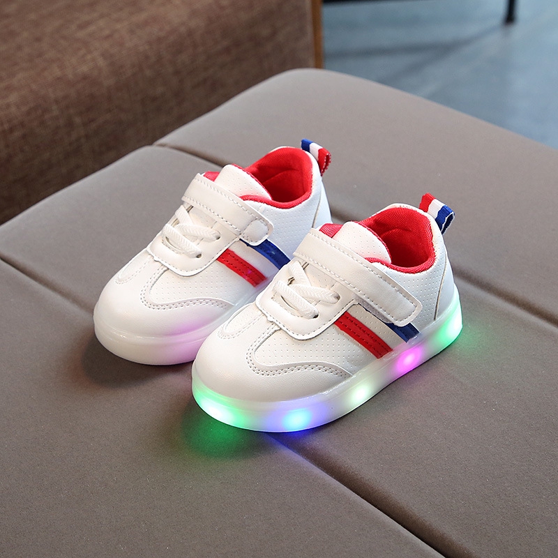 Giày Thể Thao Có Đèn LED Size 21-30 Phong Cách Hàn Quốc Cho Bé