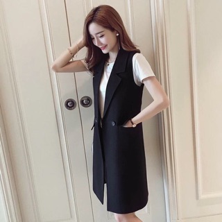Áo vest dáng dài