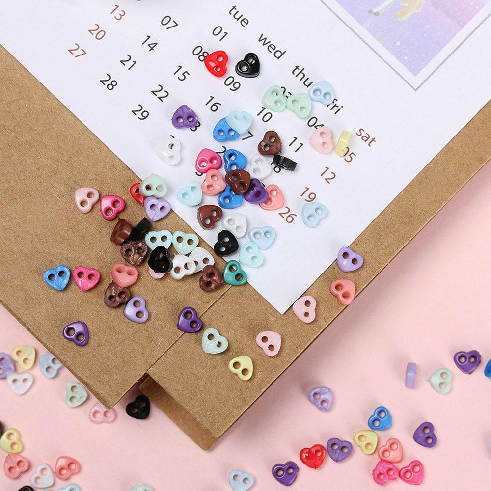 SUSANS Set 50 Nút Nhựa Nhiều Màu 4mm Cho Búp Bê