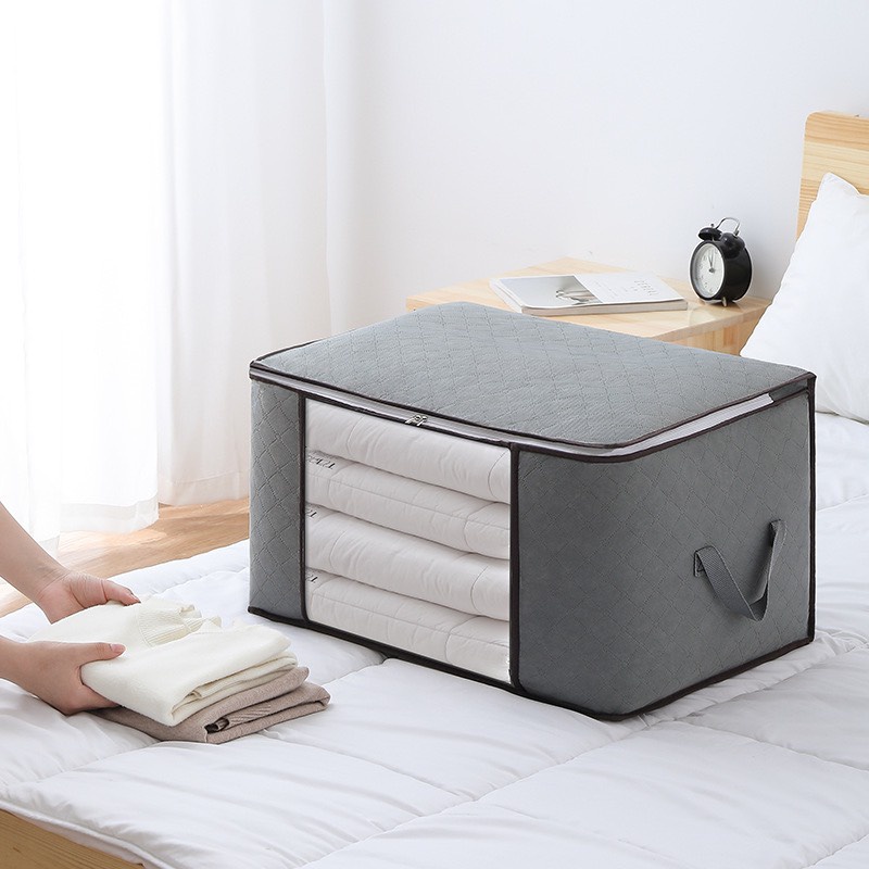 Túi đựng quần áo, chăn màn cỡ lớn vải không dệt hút ẩm dày dặn chắc chắn