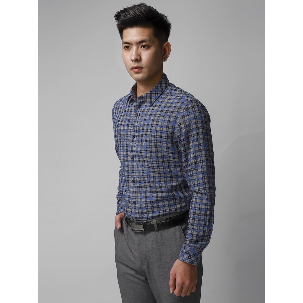 Áo sơ mi nam ARISTINO dài tay sợi sồi from reguler ALS33207