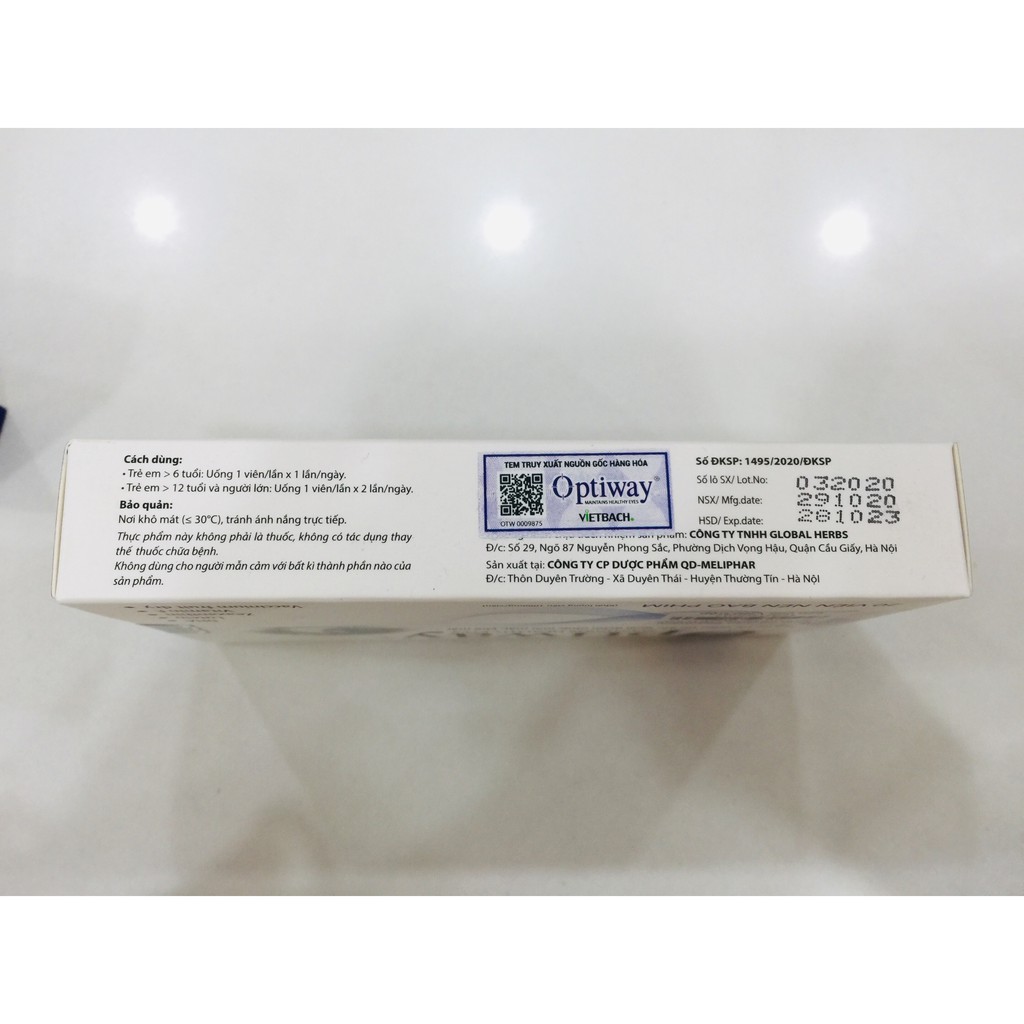 OPTIWAY - Hỗ trợ cải thiện thị lực, giúp làm giảm nhức mỏi mắt, khô mắt