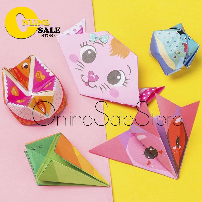 [MẪU MỚI]Giấy gấp thủ công Origami Nghệ thuật gấp giấy sáng tạo cho bé 152 tờ với 72 mẫu hình- kèm hướng dẫn gấp