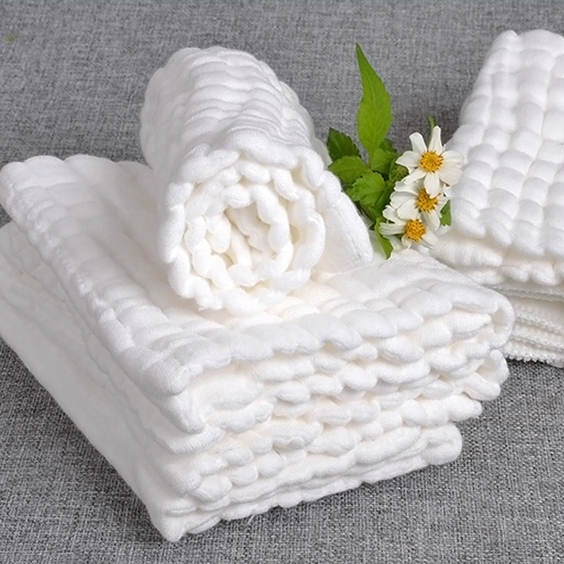 Khăn tắm cotton 30 * 30 họa tiết hoạt hình cho trẻ sinh sơ I9T1