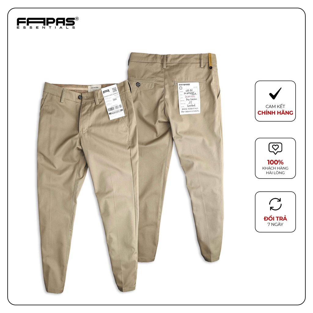 Quần Dài Nam Martiny Vải Kaki Mềm Mịn Màu Sắc Đa Dạng Phong Cách Thanh Lịch Form Slimfit Tôn Dáng - FAPAS