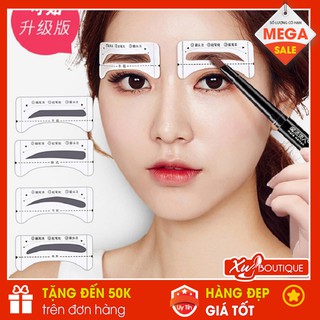 Bộ 8 Khuôn Kẻ Lông Mày Dán Hàn Quốc
