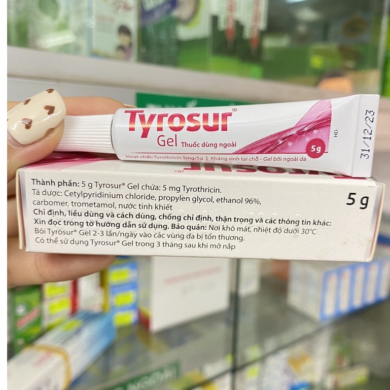 Gel bôi da TYROSUR tuýp 5g