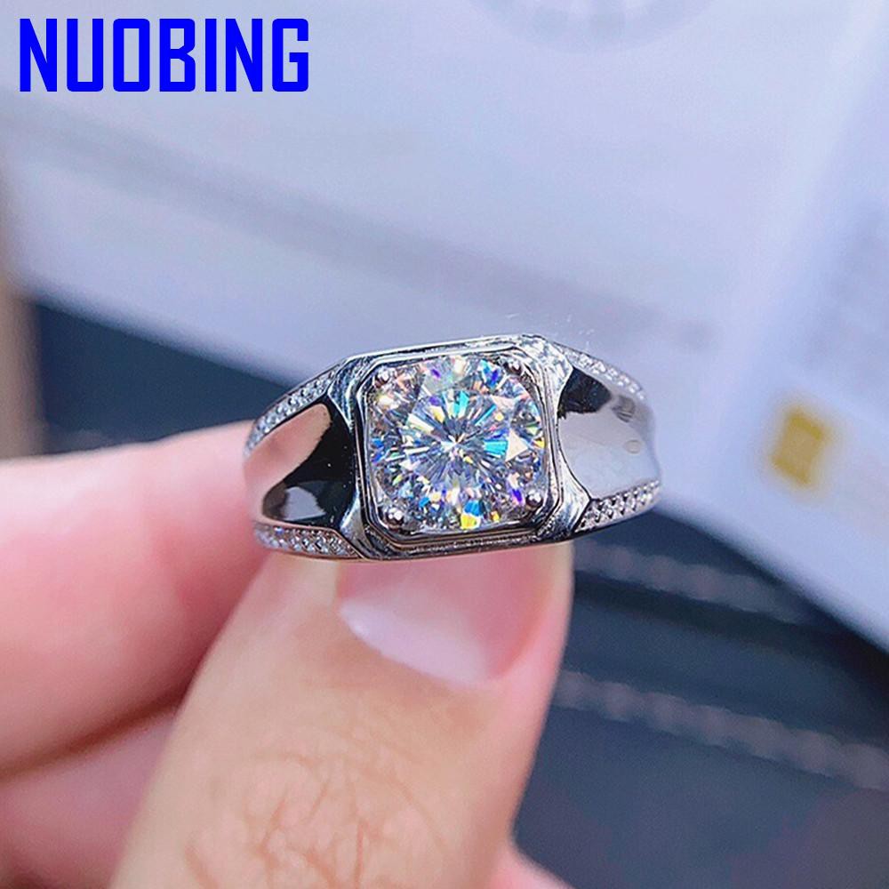 Fashion Brand Square Crystal Zircon Diamonds Gemstones Rings For Men White Gold Silver Color Bague Jewelry Wedding Party Gifts|Rings|