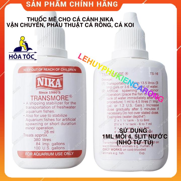 NIKA Dung Dịch Vận Chuyển Và Phẩu Thuật Cá Rồng, Cá Koi
