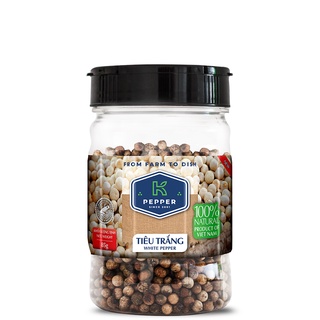 Tiêu trắng nguyên hạt k pepper 85g - cay nồng đậm vị