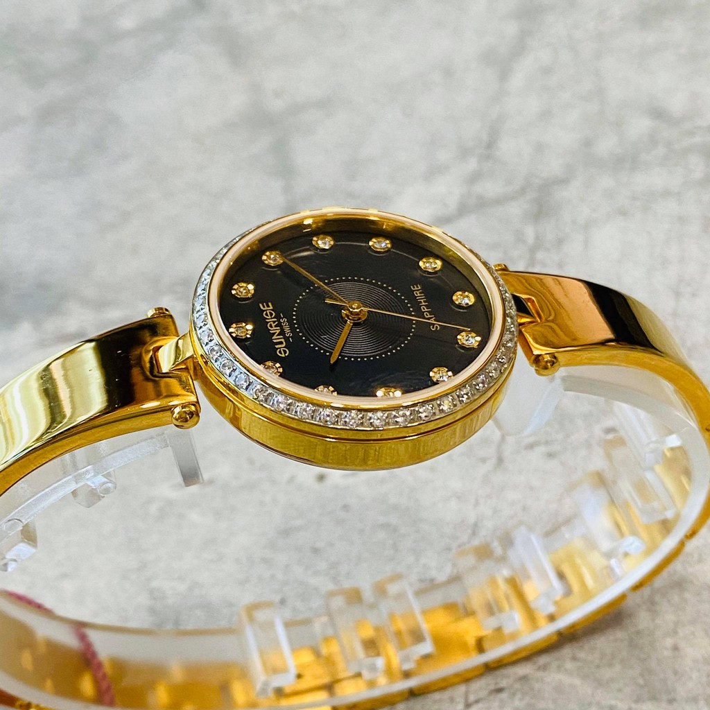 Đồng hồ Sunrise nữ chính hãng Nhật Bản L9936.AA.G.D - kính saphire chống trầy - đính