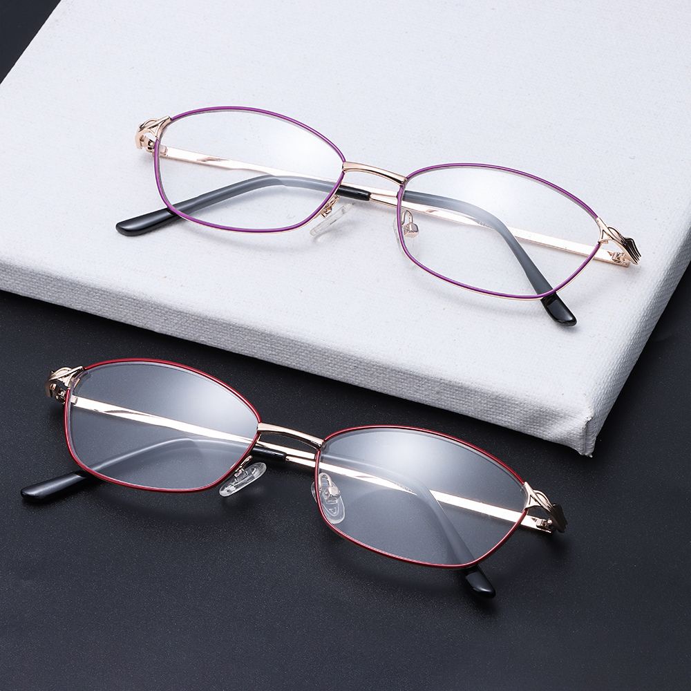 Kính đọc sách 3 trong 1 gọng kim loại chống ánh sáng xanh cho nam / nữ