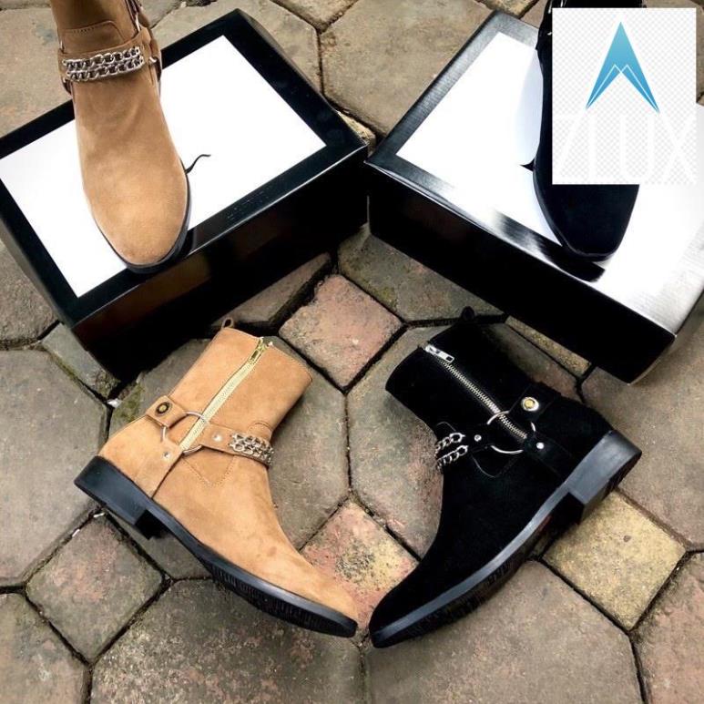 ️🥇 Giày Harness boots cao cổ thời trang nam chất liệu da lộn đế crepe độn 3.5cm ️🥇