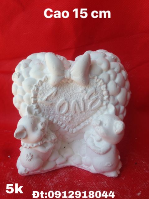 Tượng tô màu cao:15 cm giá5000