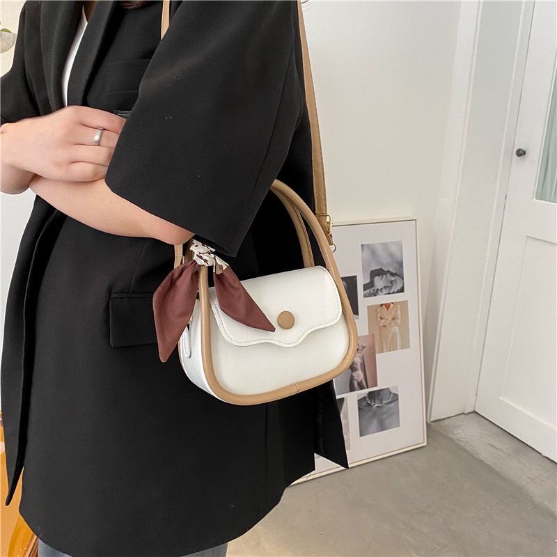 Túi Đeo Vai Hình Vuông Màu Trơn Phong Cách retro Đơn Giản Thời Trang 2022