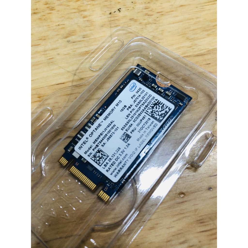 Ổ  cứng SSD Intel Optane Memory Module M10 16GB M.2 42mm PCIe