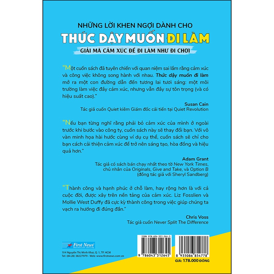 Sách - Thức dậy muốn đi làm Giải mã cảm xúc để đi làm như đi chơi