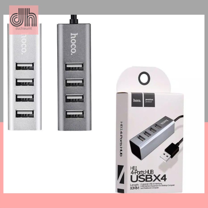 Bộ Chia cổng usb cho máy tính laptop Hoco HB1 - Chính hãng