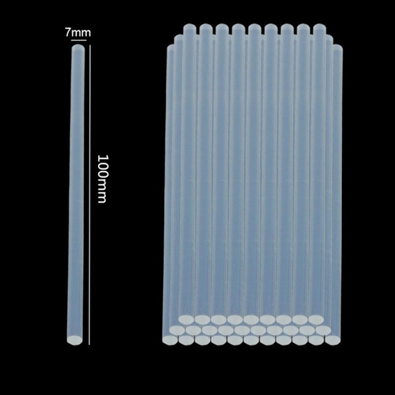 20 Que Keo Nóng Chảy 7 x 100mm Bằng EVA Trong Suốt Không Độc Hại Dùng Dán Album Thủ Công