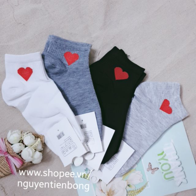 Sỉ 5 đôi tất tim loại đẹp