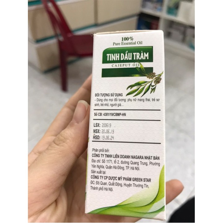 Tinh Dầu Tràm Nagara  - Giúp Phòng Cảm Mạo Và Đau Nhức - Victory Pharmacy