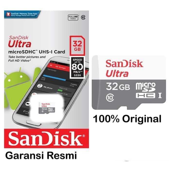 Thẻ Nhớ Bonvan Sandisk 16gb / 32gb / 64gb / 128gb / 256gb 100mb / S Ultra A1 Class 10