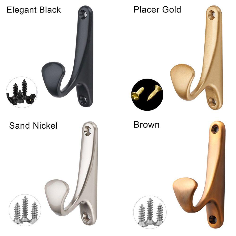 Set 2 Móc Treo Đồ Gắn Tường Bằng Hợp Kim Kẽm Sang Trọng