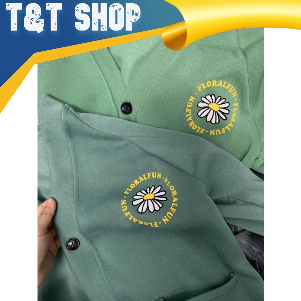 [FREESHIP] Áo cadigan, áo khoác nhẹ in hình Floral Fun ( Kèm Ảnh Thật), dành cho nam nữ kèm ảnh thật T&T Shop