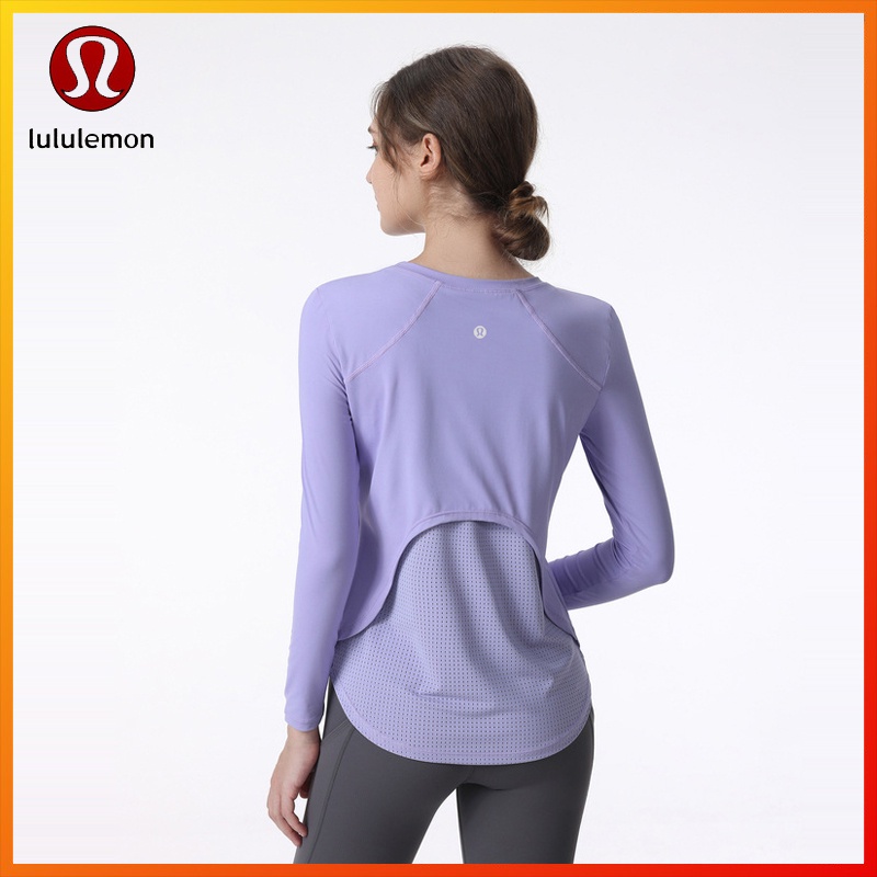 Lululemon Áo Tập Yoga Dài Tay Mềm Mại Dáng Rộng Thời Trang 1309