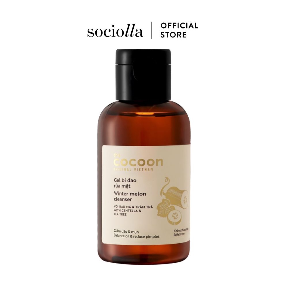Gel Rửa Mặt Giảm Dầu &amp; Mụn Ẩn Bí Đao Cocoon 140ml
