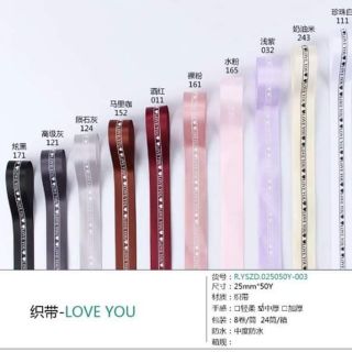 Ruybang vải love you 2.5cm×50m.