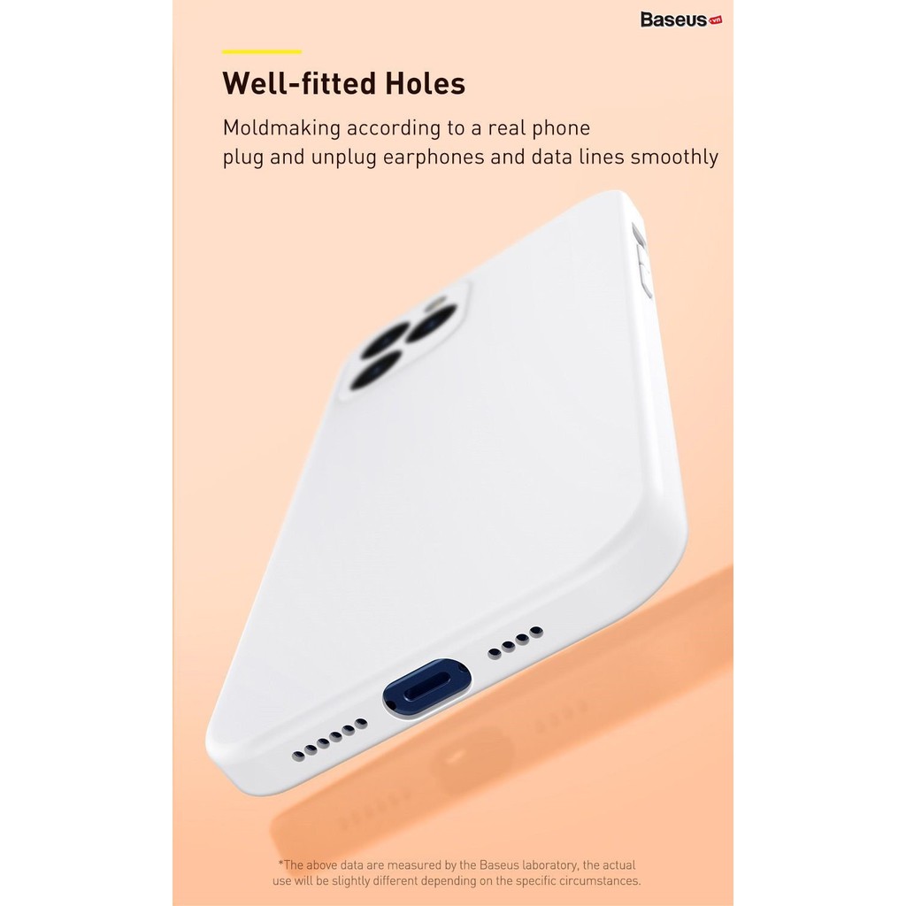 Ốp lưng chống bám bẩn cho iPhone 12 Mini / 12 / 12 Pro / 12 Pro Max Baseus Liquid Silica Gel Protective Case_Chính Hãng
