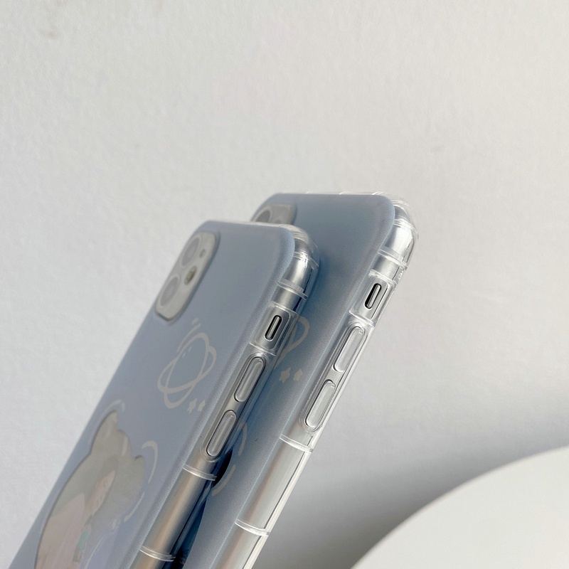 Casing Huawei Y7 Y9 Prime Pro 2019 Y9S Y6s Y6 Y7A Y8P Y5P Y7P Nova 7 7i SE 5T 3 3i 3e 4e Mate 40 30 20 Pro 5G P40 P30 P20 Lite Honor 20 Play 10 8A 8X Cute Cartoon bear Clear photo Shockproof Phone Case Full Back Cover HLE 01