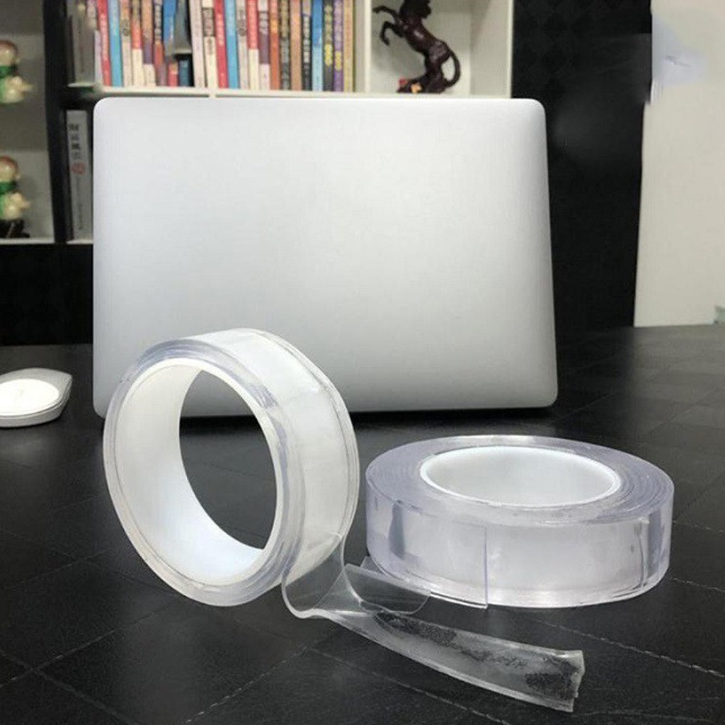 Băng Dính 2 Mặt Đa Năng Trong Suốt Siêu Dày 2mm – Chọn Chiều Dài – Băng Keo Trong Suốt Siêu Bám Dính