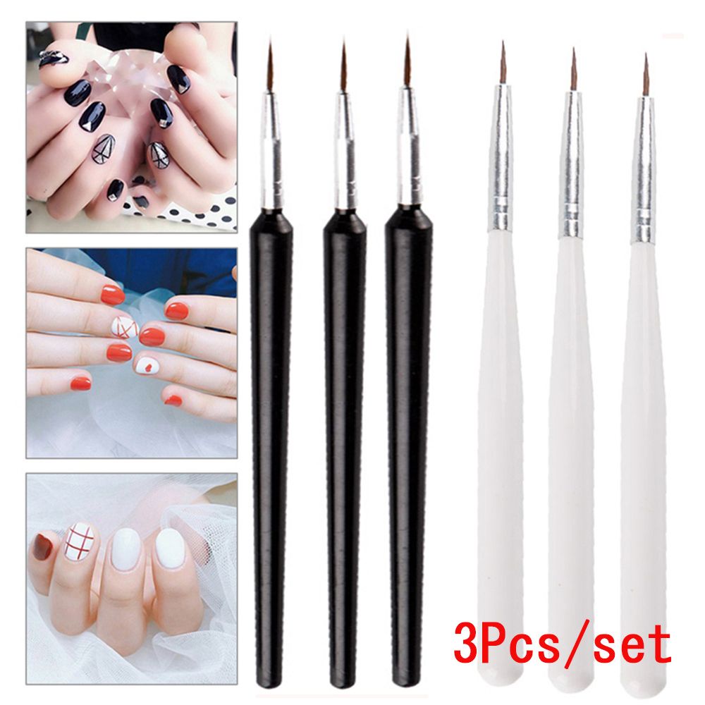 [Hàng mới về] Set 3 cọ vẽ trang trí móng tay nghệ thuật chuyên nghiệp