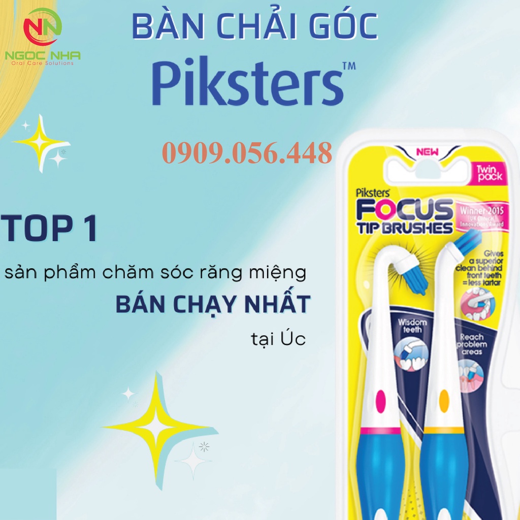 Combo 2 bàn chải góc Piksters/ Úc