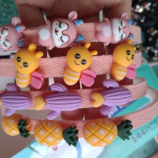 Bờm tóc đính họa tiết cute cho bé