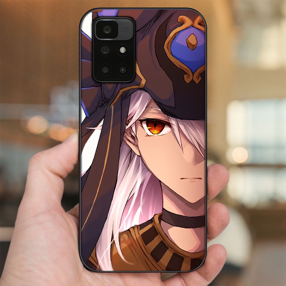 Ốp lưng Xiaomi Redmi 10 viền đen in hình Cyno Genshin Impact