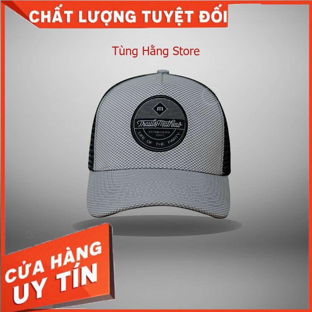 Nón lưỡi trai nón caro nón nam Mũ lưỡi trai nón kết phối lưới hàng vnxk(kèm video quay thật)