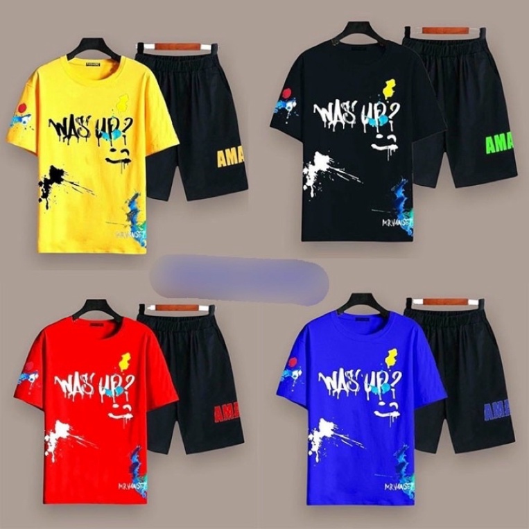 Bộ Thể Thao Nam Wasup Thun Lưới Mè KSS310