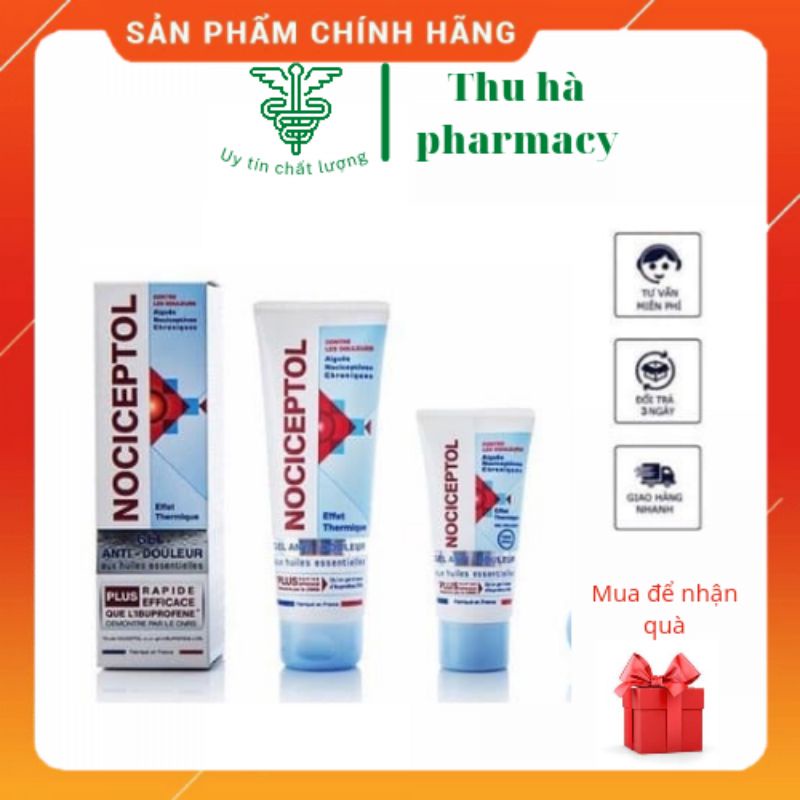 NOCICEPTOL Bôi giảm đau cơ xương khớp, chấn thương của PHÁP loại 40ml . 120ml