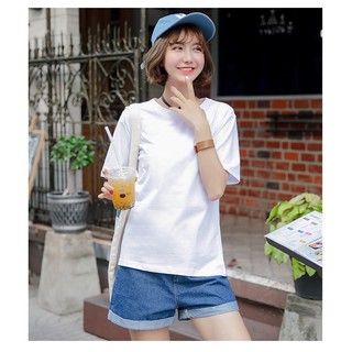 Áo Thun Cổ Tròn Basic Ngắn Tay