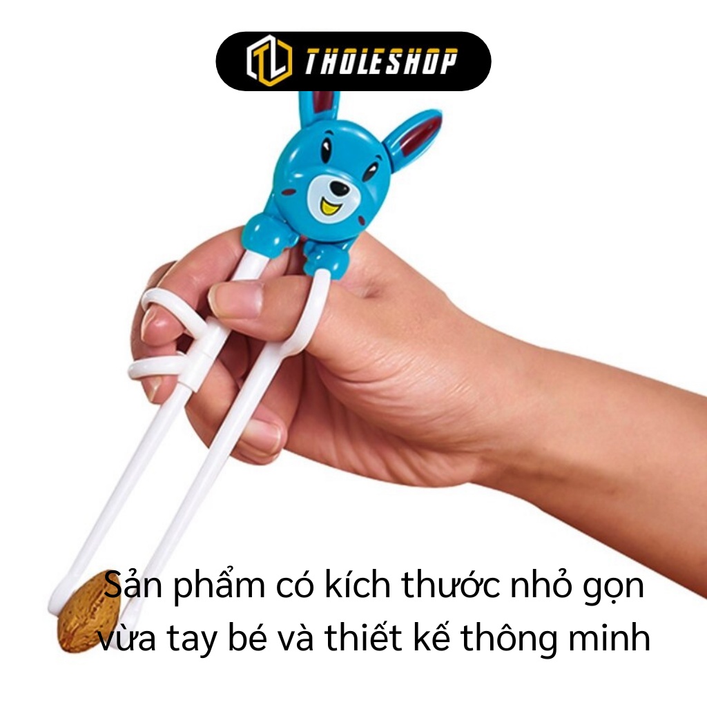 Đũa Tập Ăn Dặm - Đũa Cho Bé Tập Gắp Xỏ Ngón Hình Thú Đáng Yêu 9887